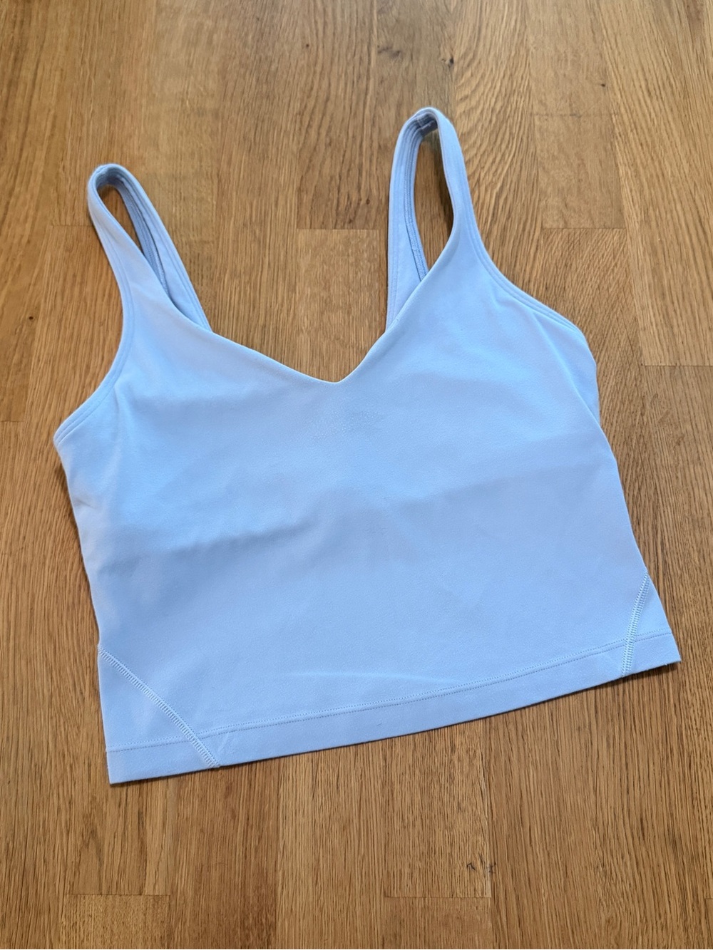 Lululemon 4 Light Blue Align Unlined Cropped Tank Top Sports Bra